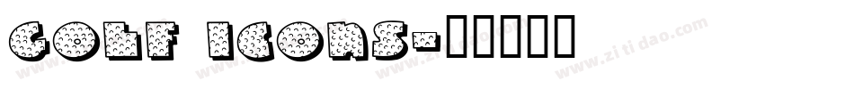 Golf Icons字体转换